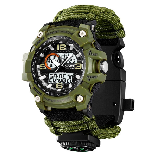 Мужские часы Skmei 1283NAG Army Green фото 1