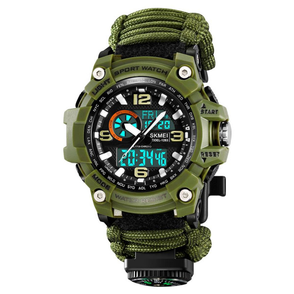 Мужские часы Skmei 1283NAG Army Green фото 3