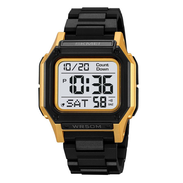 Мужские часы Skmei 2264BKGDWT Black-Gold-White фото 1