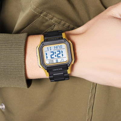 Skmei 2264BKGDWT Black-Gold-White