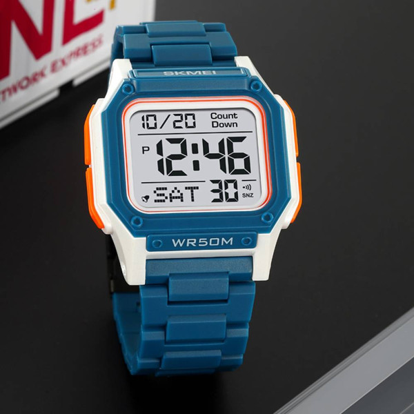 Чоловічий годинник Skmei 2264BUWT Blue-White фото 6