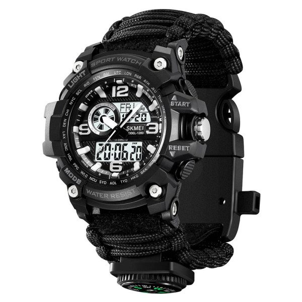 Чоловічий годинник Skmei 1283NBK Black фото 1