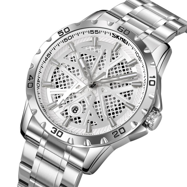 Чоловічий годинник Skmei 9337SISI Silver фото 3