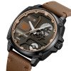 Чоловічий годинник Skmei 2289BKLBN Black-Light Brown фото 3