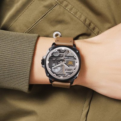 Skmei 2289BKLBN Black-Light Brown