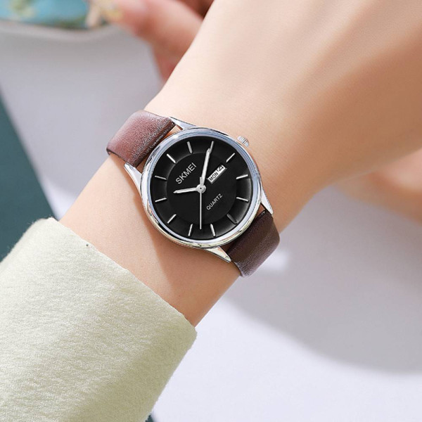 Жіночий годинник Skmei 2251SIBN Silver-Brown фото 6