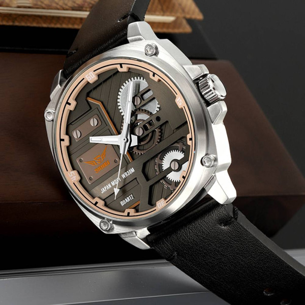 Мужские часы Skmei 2289SIBK Silver-Black фото 6