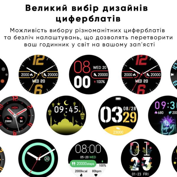 Смарт часы Modfit Business All Black Mesh 41 мм. фото 6