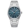 Чоловічий годинник Curren 8439 Silver-Blue фото 2