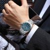 Чоловічий годинник Curren 8439 Silver-Blue фото 4