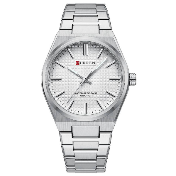 Чоловічий годинник Curren 8439 Silver-White фото 1