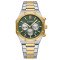 Curren 8440 Silver-Gold-Green