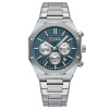 Мужские часы Curren 8440 Silver-Blue фото 2