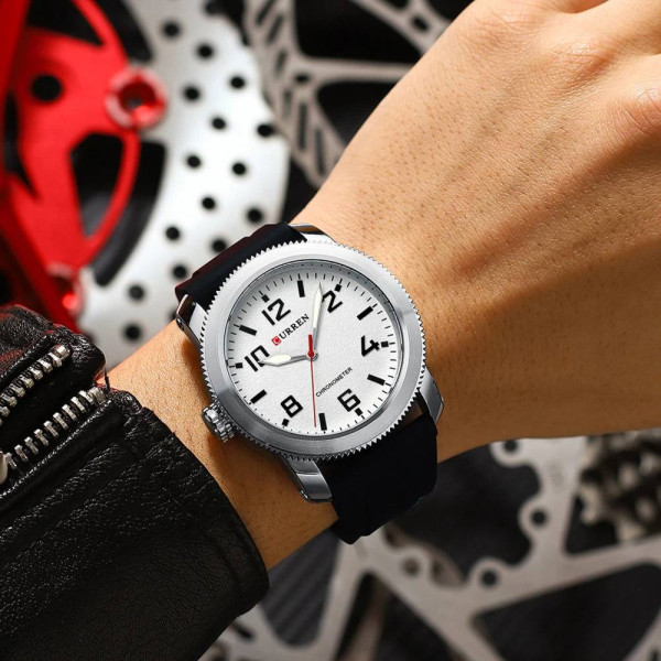 Мужские часы Curren 8454 Silver-White фото 4