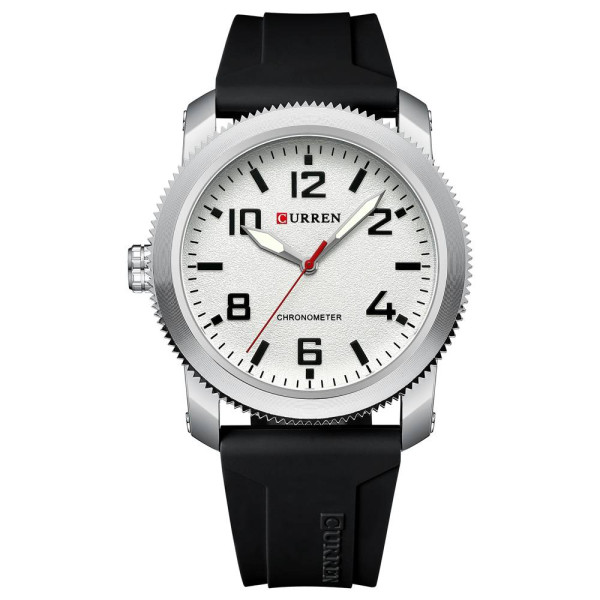 Чоловічий годинник Curren 8454 Silver-White фото 1
