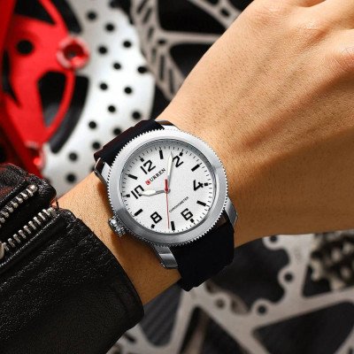 Curren 8454 Silver-White