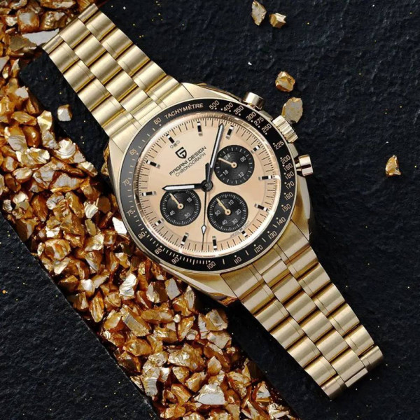 Чоловічий годинник Pagani Design PD-1701 Rose Gold фото 3