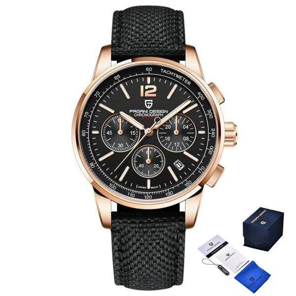 Мужские часы Pagani Design YS008 Rose Gold-Black фото 1