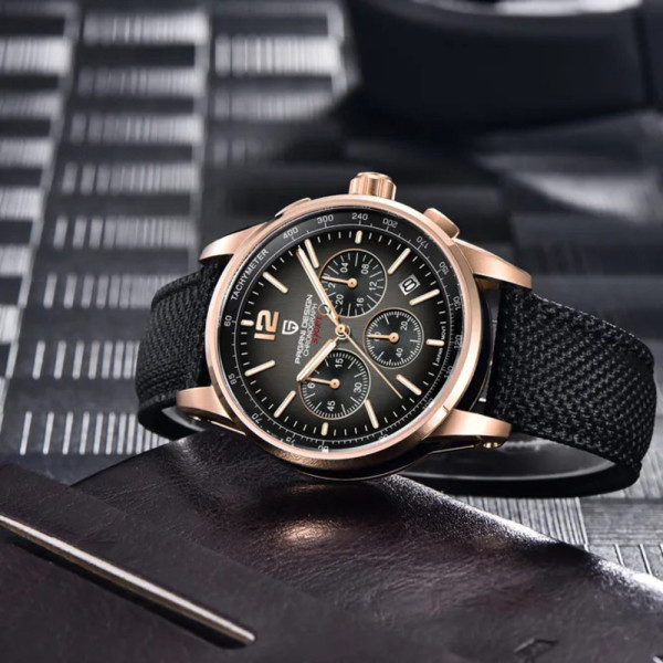 Мужские часы Pagani Design YS008 Rose Gold-Black фото 4