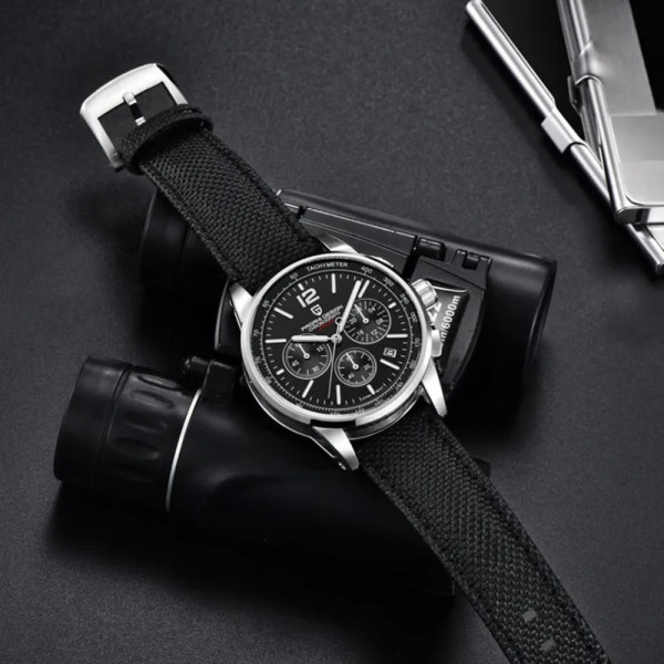 Чоловічий годинник Pagani Design YS008 Silver-Black фото 5