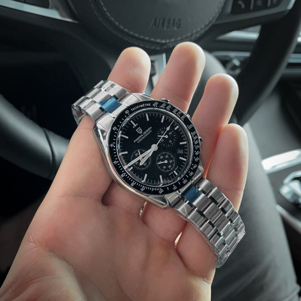 Мужские часы Pagani Design PD-1701 Silver-Black фото 5