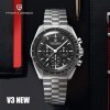 Чоловічий годинник Pagani Design PD-1701 Silver-Black фото 4