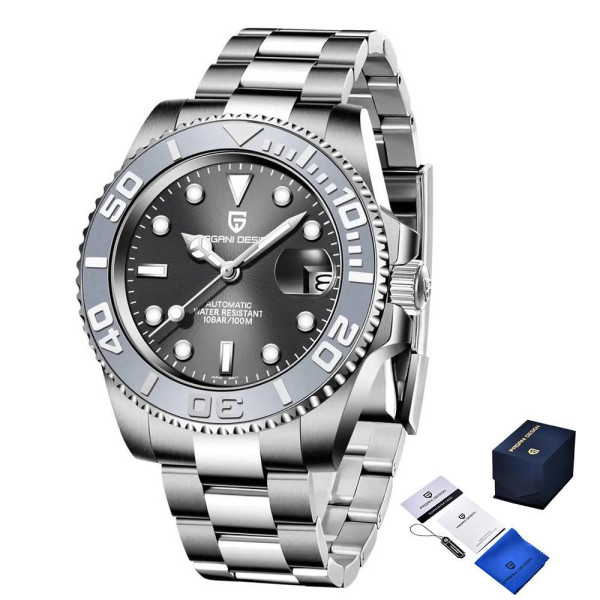 Мужские часы Pagani Design PD-1651 Silver-Black фото 1