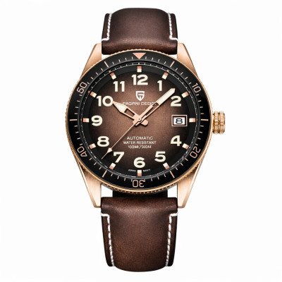 Мужские часы Pagani Design PD-1649 Rose Gold-Brown