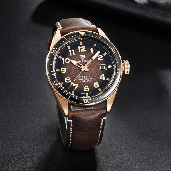 Чоловічий годинник Pagani Design PD-1649 Rose Gold-Brown фото 3