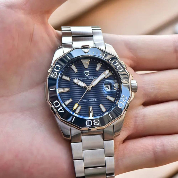 Мужские часы Pagani Design PD-1617 Silver-Blue фото 7