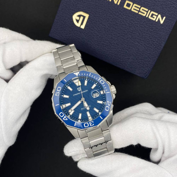 Мужские часы Pagani Design PD-1617 Silver-Blue фото 6