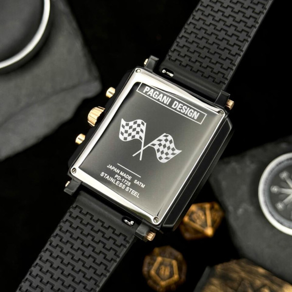 Мужские часы Pagani Design PD-1725 Black-Black фото 9