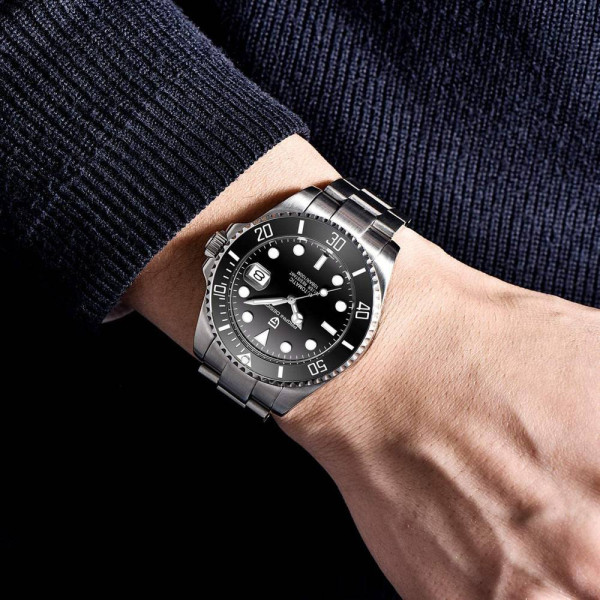 Мужские часы Pagani Design PD-1639 Silver-Black фото 3