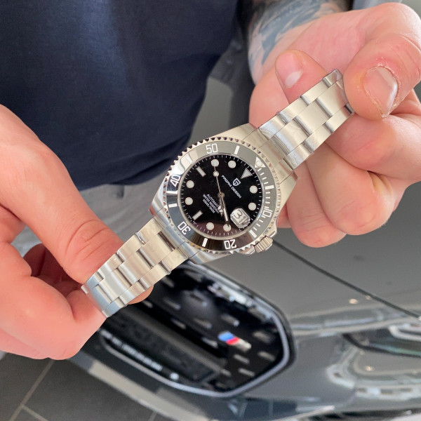 Мужские часы Pagani Design PD-1639 Silver-Black фото 7