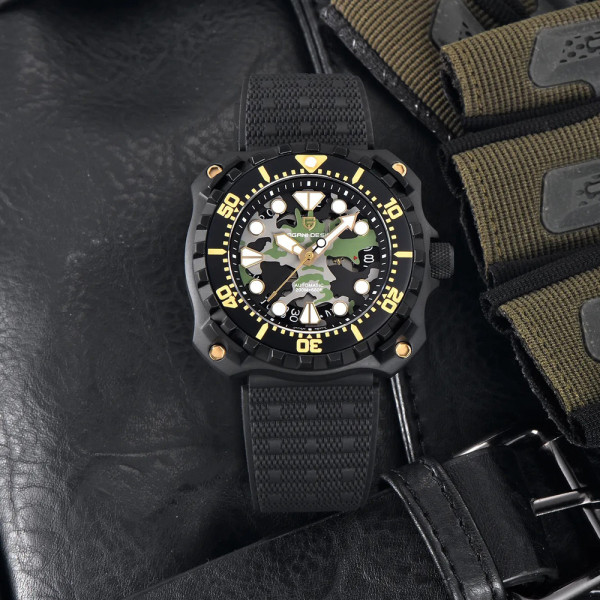 Чоловічий годинник Pagani Design YN009 Black-Camo фото 3