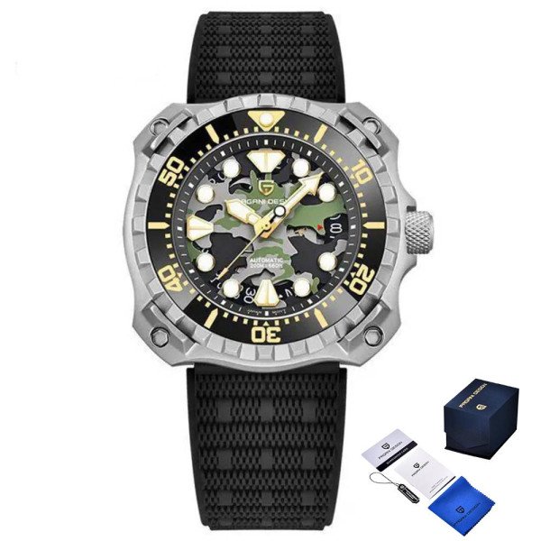 Мужские часы Pagani Design YN009 Silver-Camo фото 1