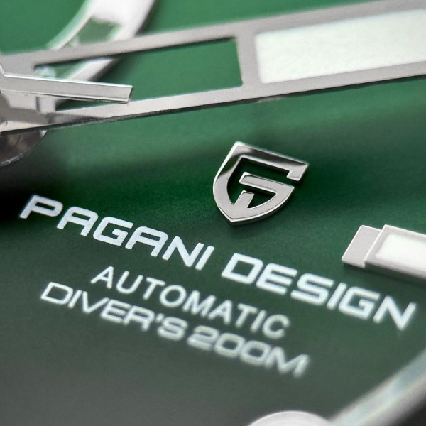 Мужские часы Pagani Design PD-1736 Silver-Green фото 8