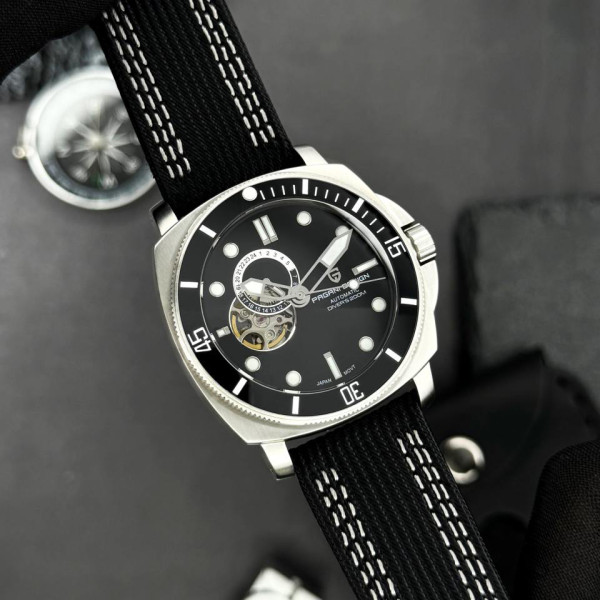 Чоловічий годинник Pagani Design PD-1736 Silver-Black фото 6