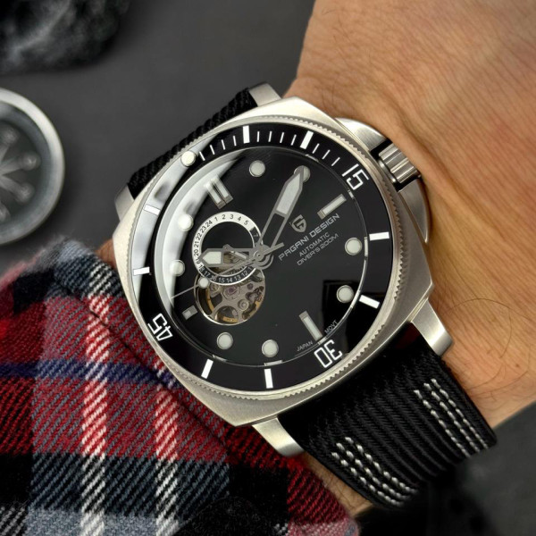 Чоловічий годинник Pagani Design PD-1736 Silver-Black фото 7