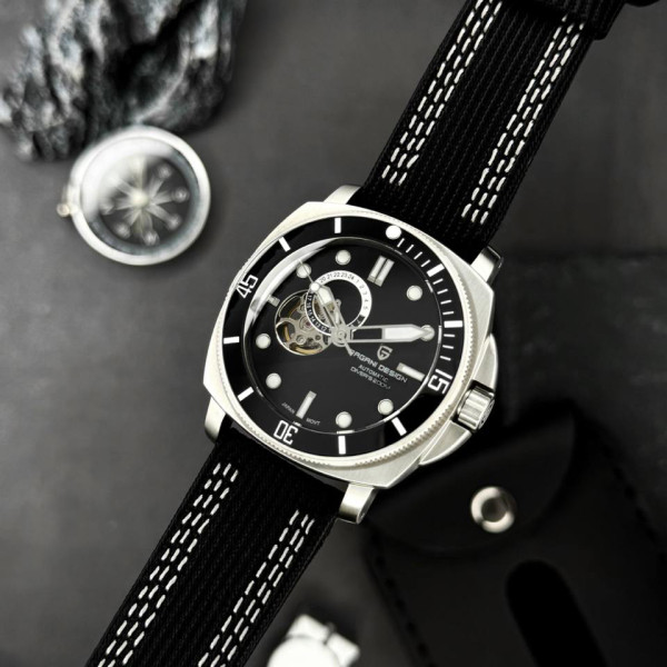 Чоловічий годинник Pagani Design PD-1736 Silver-Black фото 8