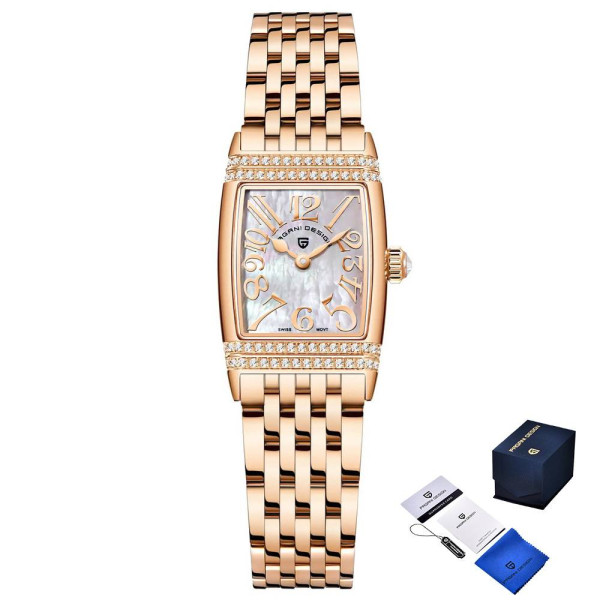 Женские часы Pagani Design PD-1737 Rose Gold-White фото 1