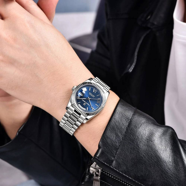 Чоловічий годинник Pagani Design PD-1752 Silver-Blue фото 3