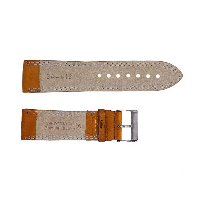 Ремінець шкіряний 418 24x22 світло-коричневий крокодил