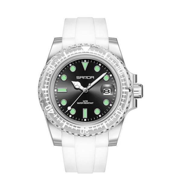 Женские часы Sanda 9007 White-Black фото 1