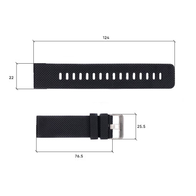 Ремінець для годинника Skmei 1416/1418/1267/1285/1293/1426/1866/1894BK Black