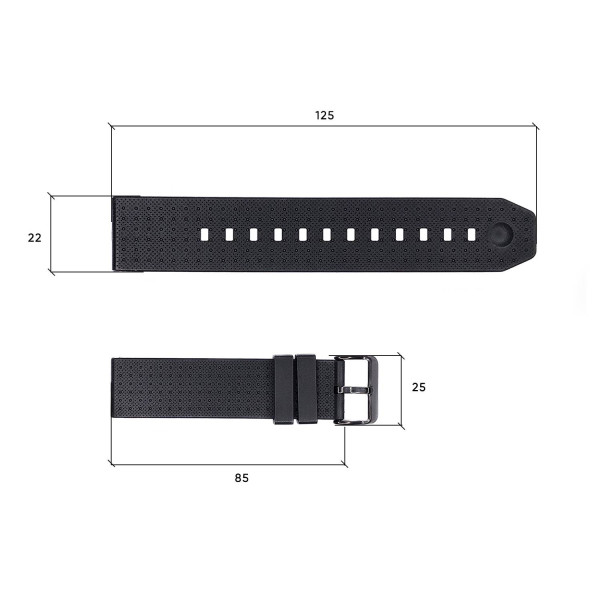 Ремешок для часов Skmei 1502BK Black фото 4