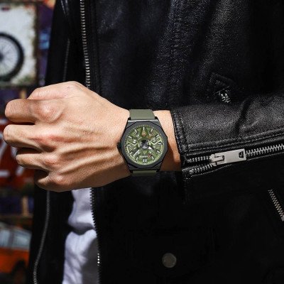 Curren 8437 Black-Green
