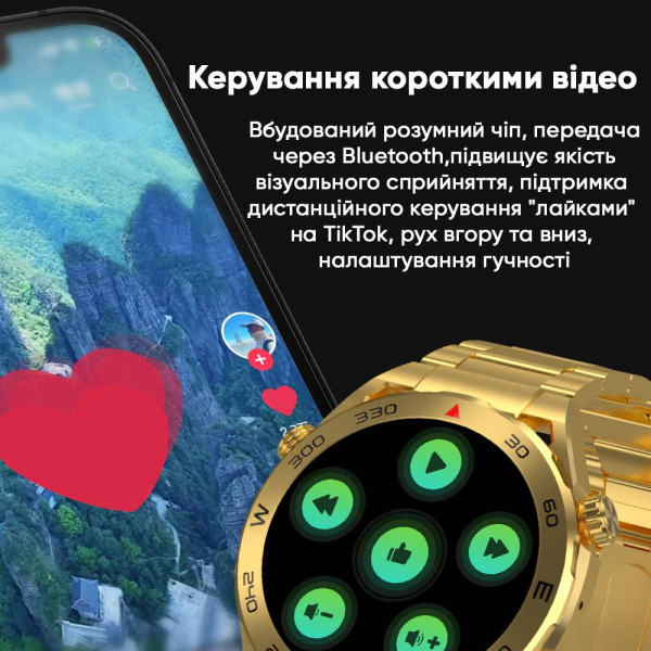 Розумний годинник Modfit SK4 Ultimate Gold фото 21