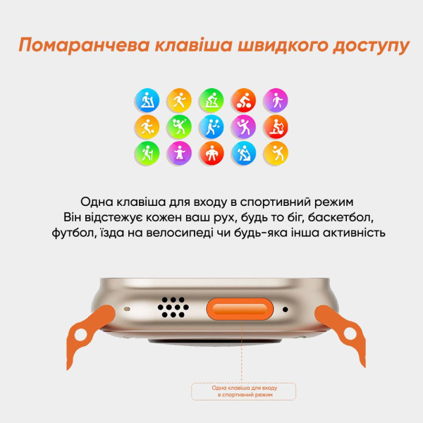 Розумний годинник Modfit S28 Ultra Silver фото 7