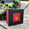 Аксессуары к часам Подарункова картонна коробочка для годинника чорно-червона з тризубом фото 4